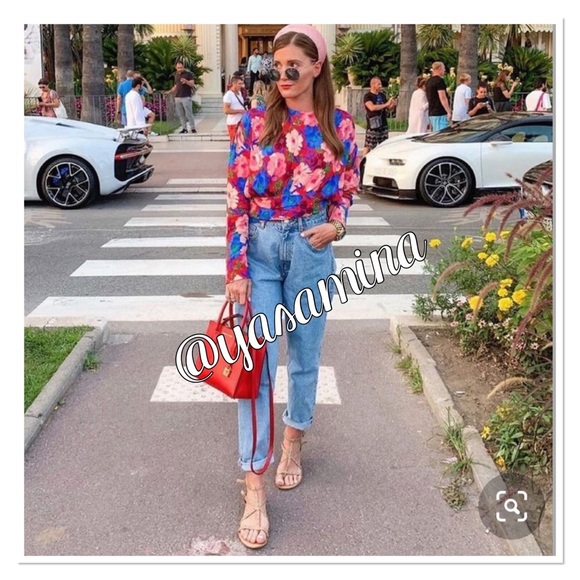 Zara floral print set of top and pants blogger fav - Picture 4 of 7